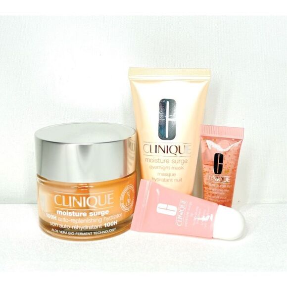 Clinique More Than Moisture 4 Piece Set Moisture Surge Set Skin Lip Eye NIB - Picture 3 of 5